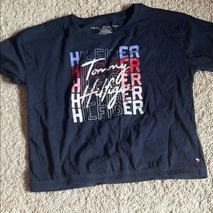 Tommy Hilfiger Blue Graphic Tee Short Sleeve Kids size